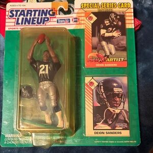 Deion Sanders Action Figure with Special Series Card